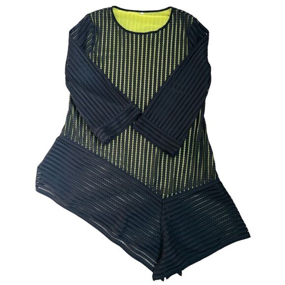 UNBRANDED Three Quarters Sleeve Sit Neck Tunic Blouse Dress oversized Size L. - Picture 6 of 8